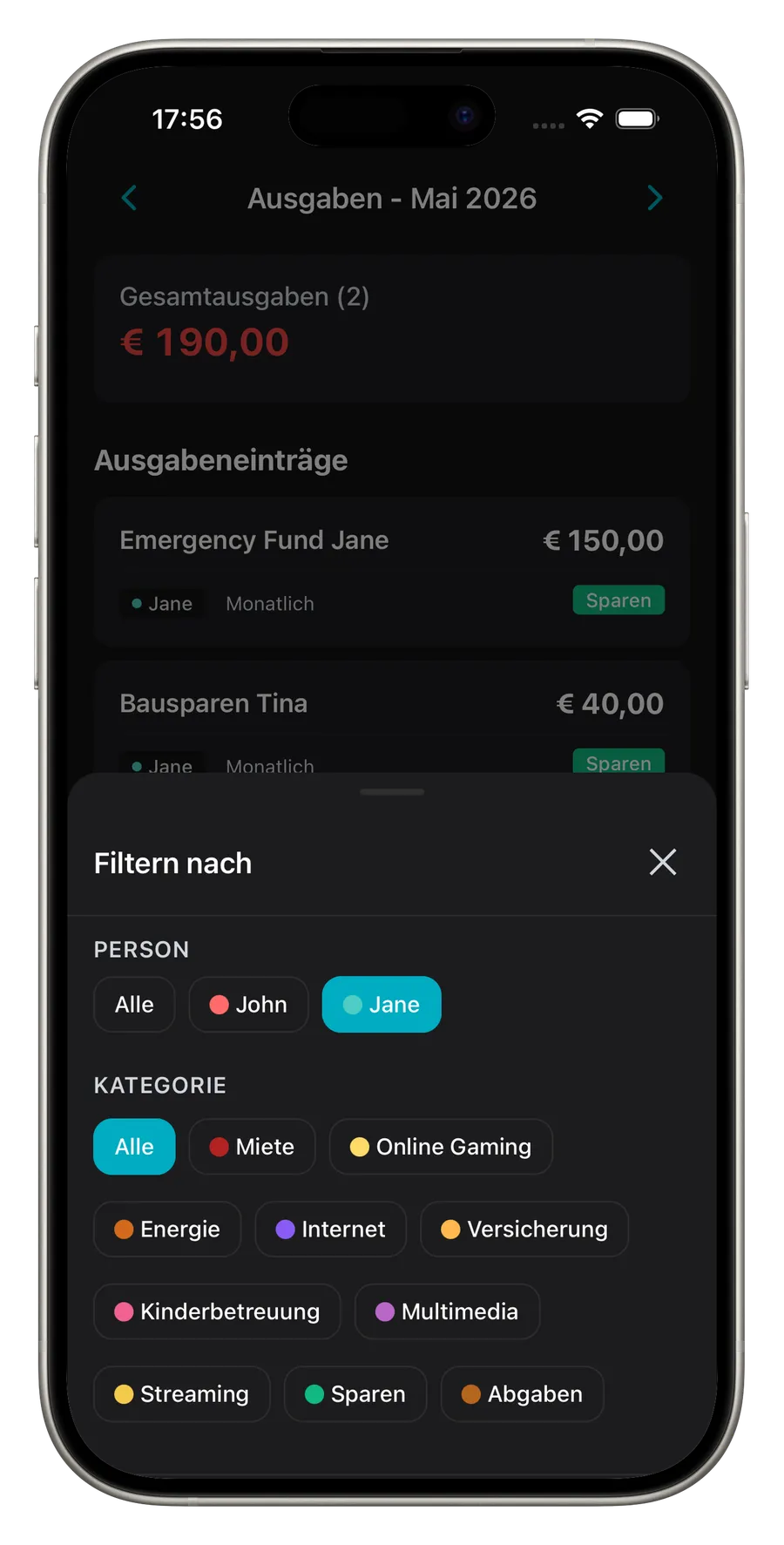 Kategorien in deinen eigenen Farben